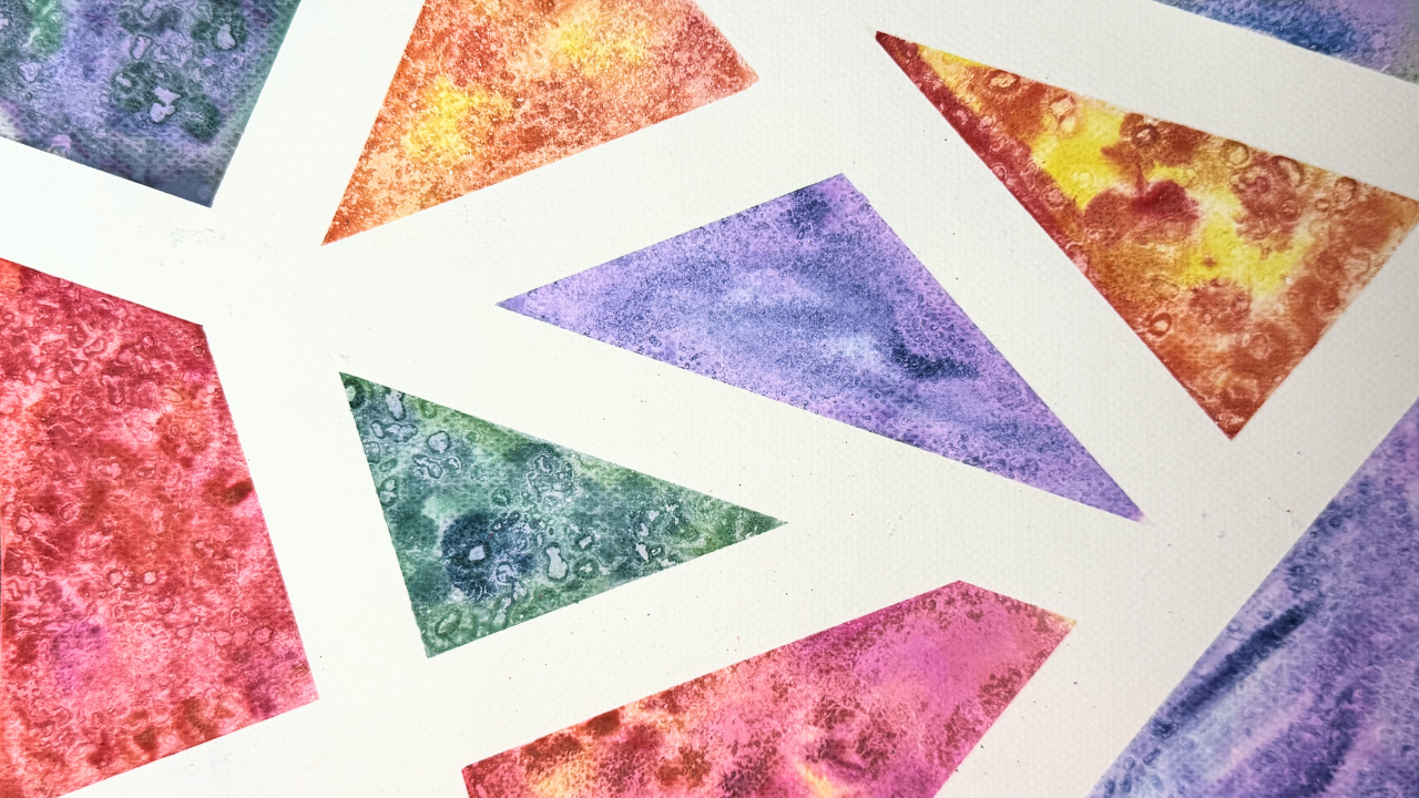 Salt Texture Watercolor Experiment for Kids