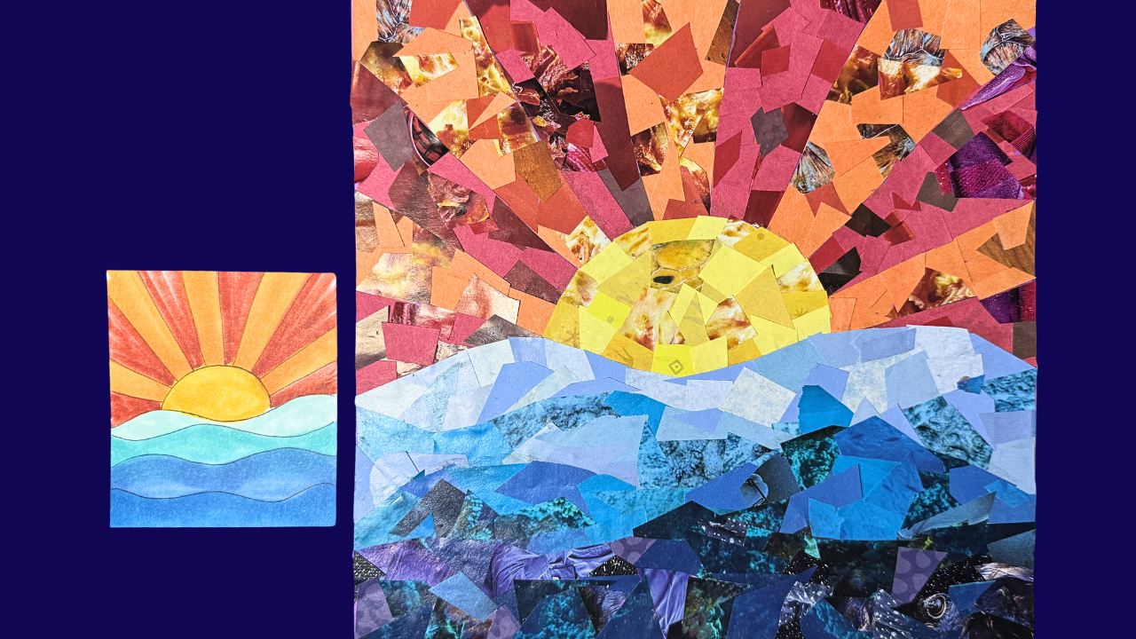 Collage Art for Kids: Build a Textured Scene
